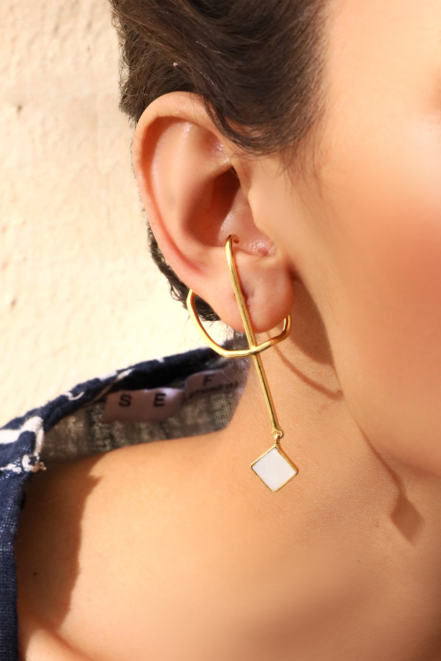 Abstract Long Earrings 