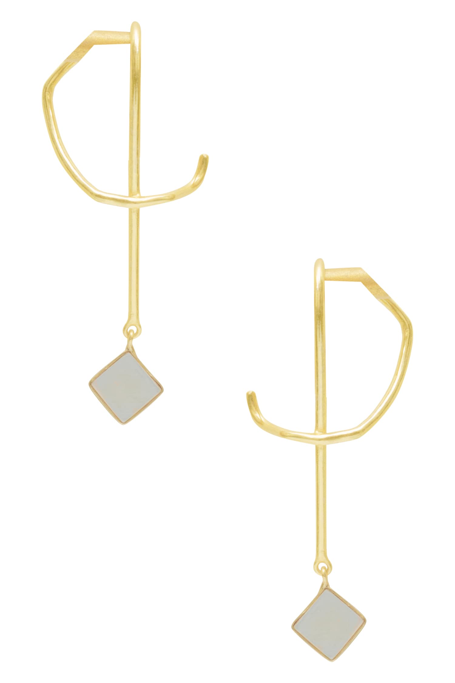 Abstract Long Earrings 