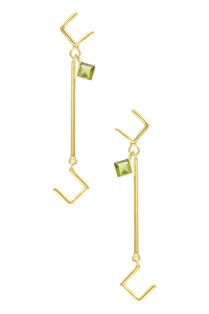 Long Geometric Earrings 