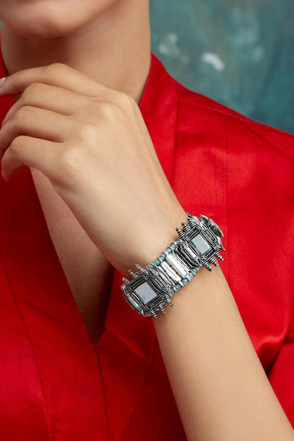 Naaz Mirror Embellished Bracelet 