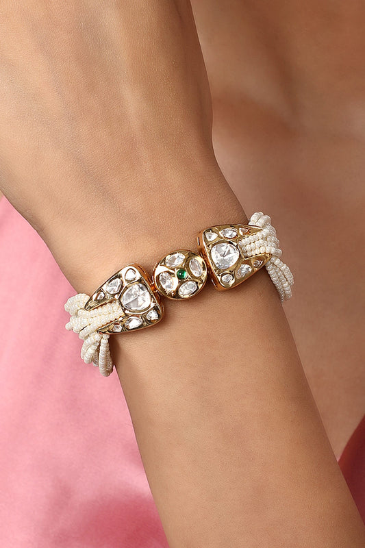 Kediya Moti Embellished Bracelet 