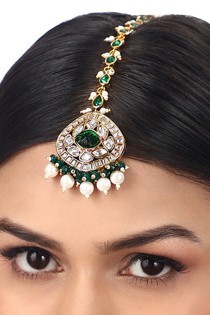 Kundan Polki Studded Maagtikka 