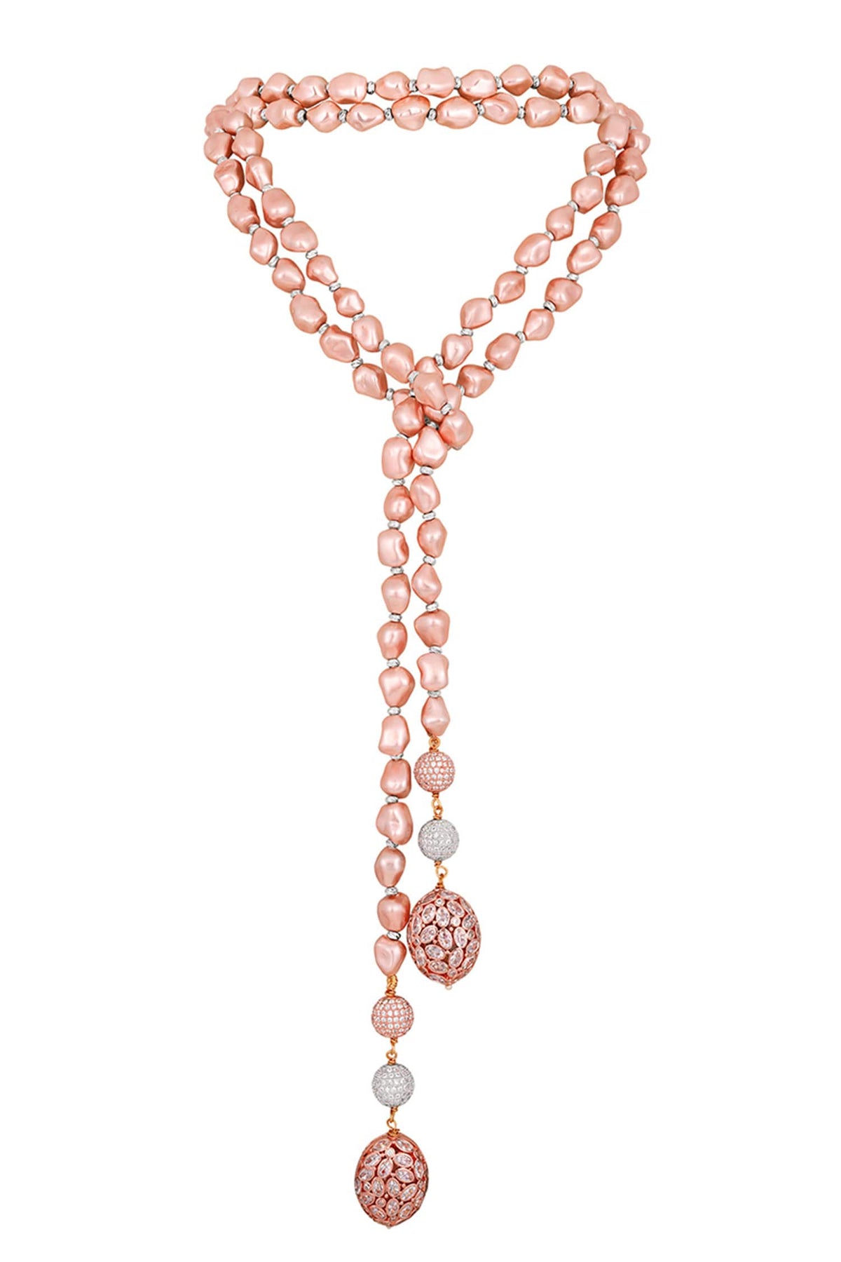 Baroque Pearl Long Necklace 