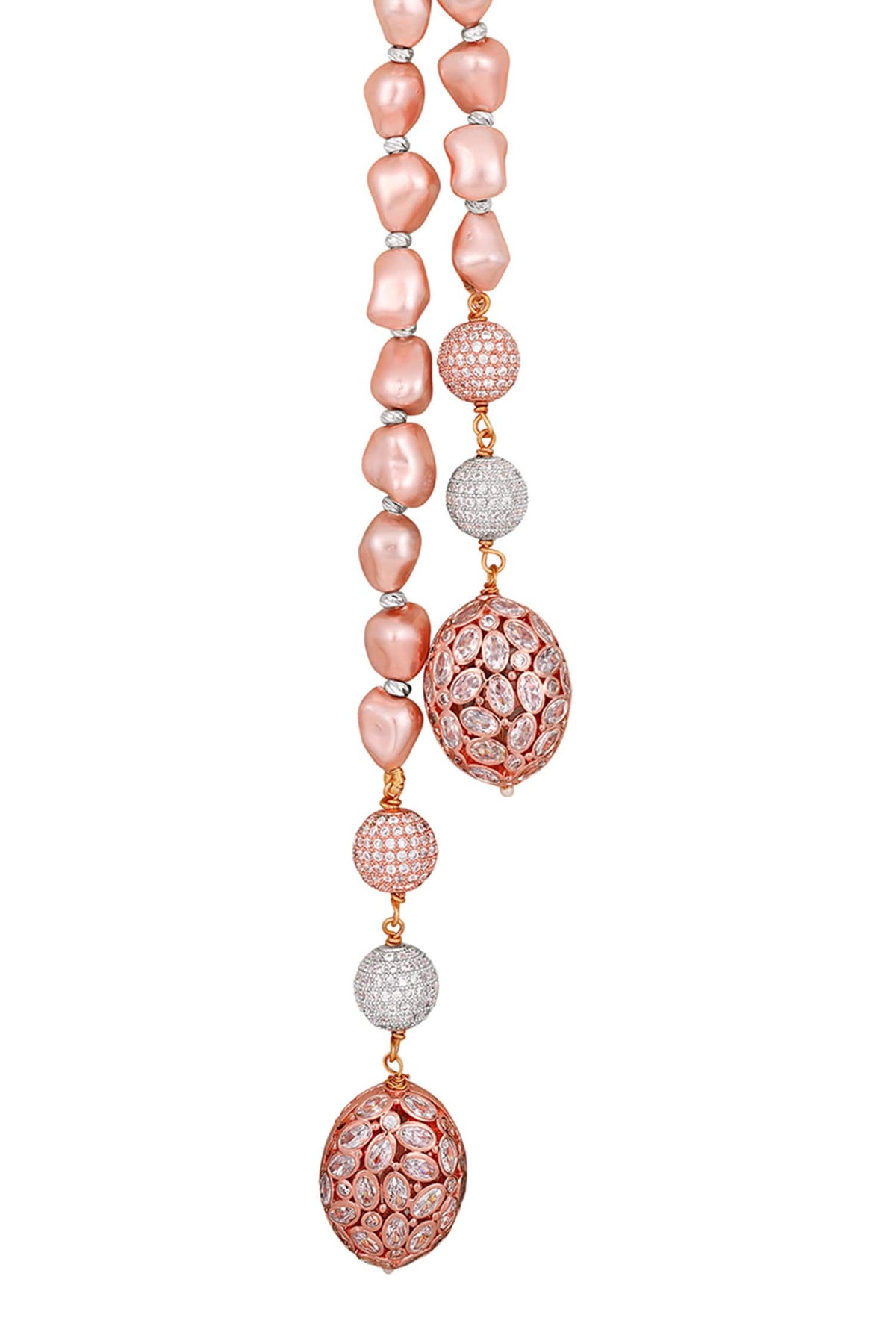 Baroque Pearl Long Necklace 