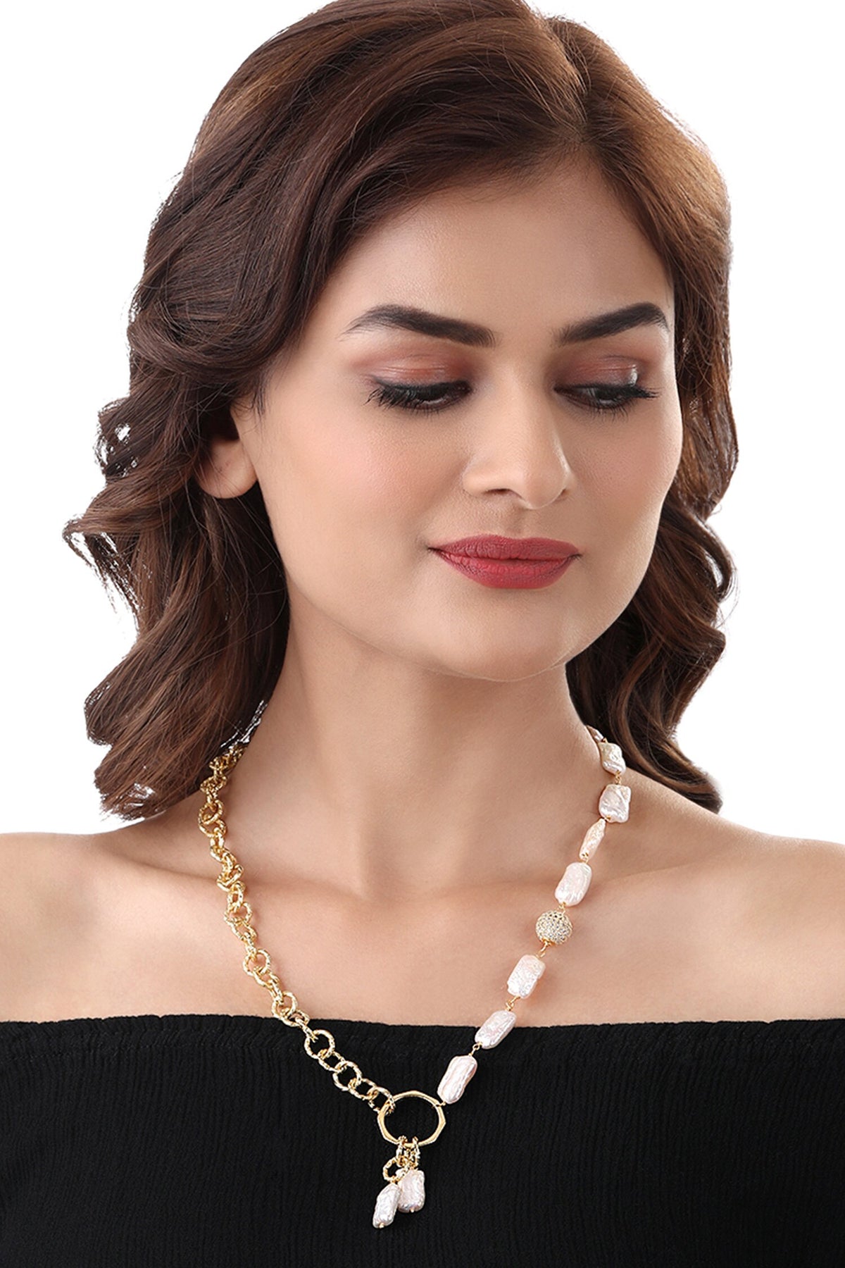 Baroque Pearl Strand Necklace 