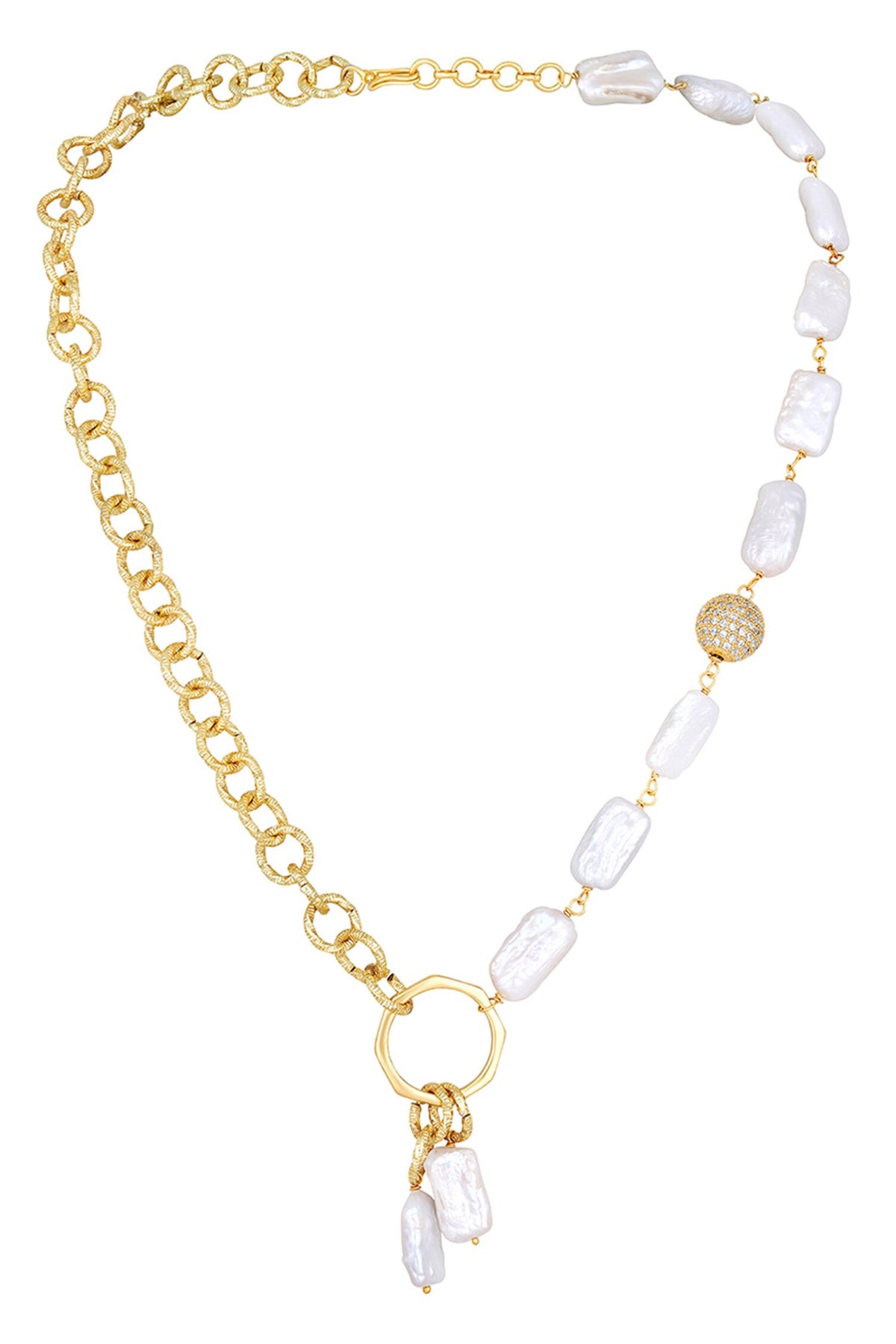 Baroque Pearl Strand Necklace 