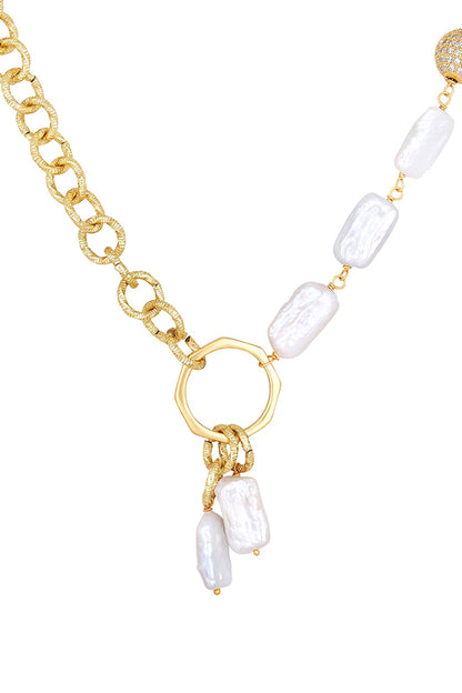 Baroque Pearl Strand Necklace 