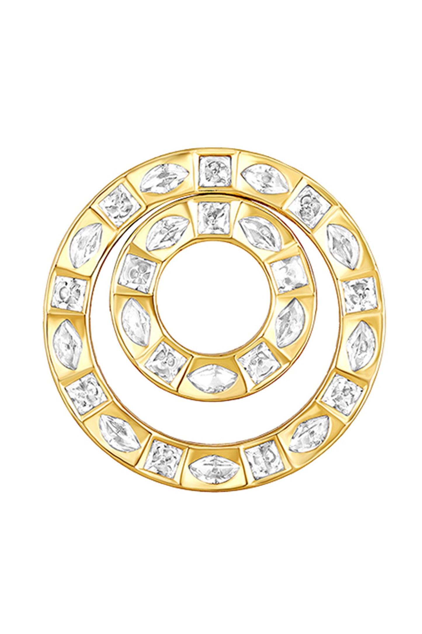 Kundan Polki Studded Pendant Necklace Set 