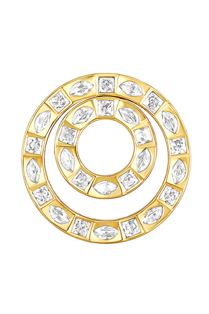 Kundan Polki Studded Pendant Necklace Set 