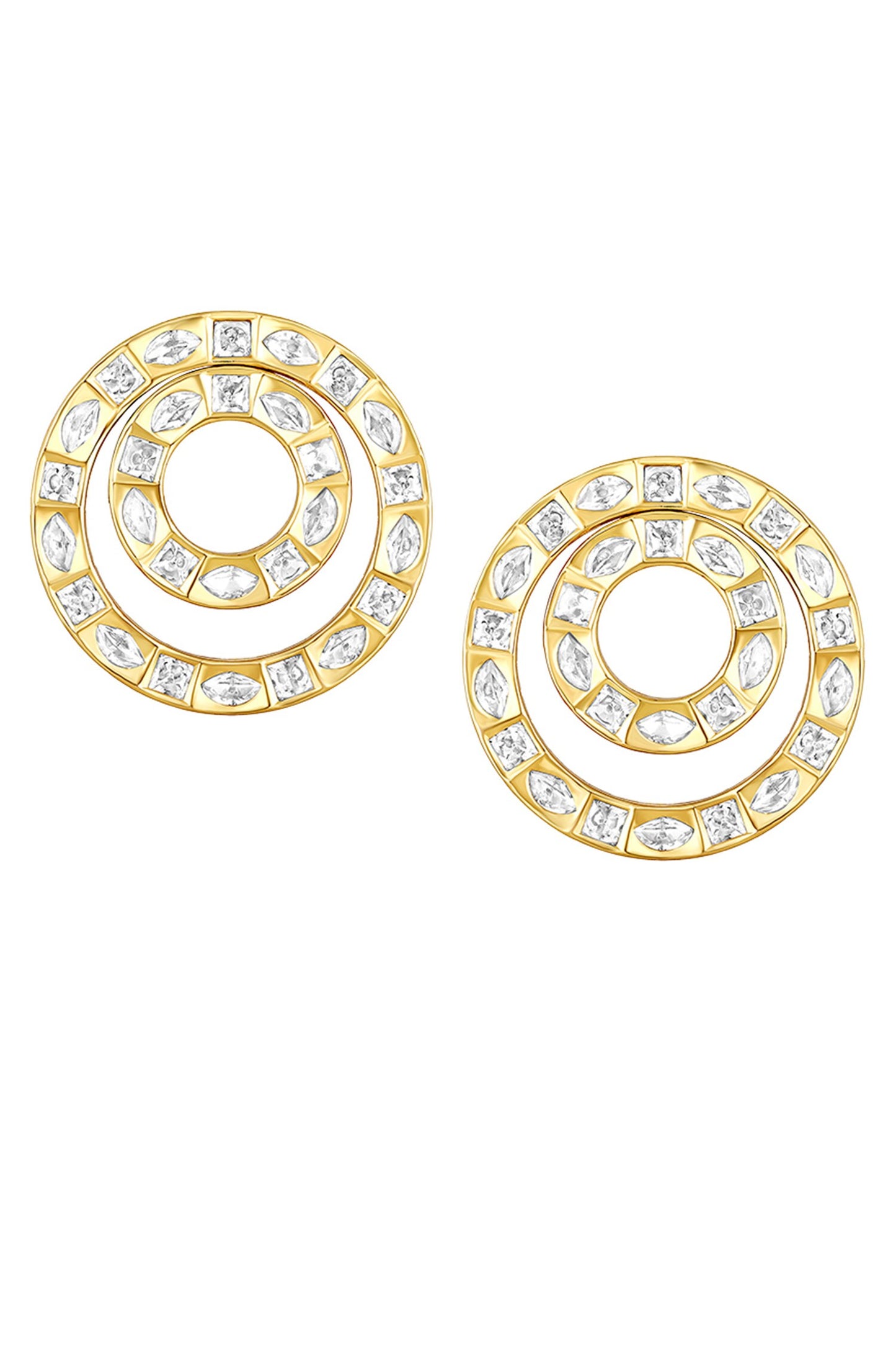 Kundan Polki Studded Pendant Necklace Set 