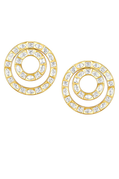 Kundan Polki Studded Pendant Necklace Set 