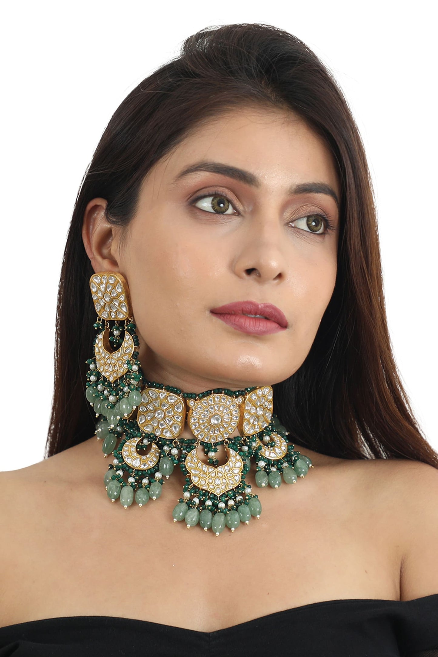Jadtar Stone Choker Set 