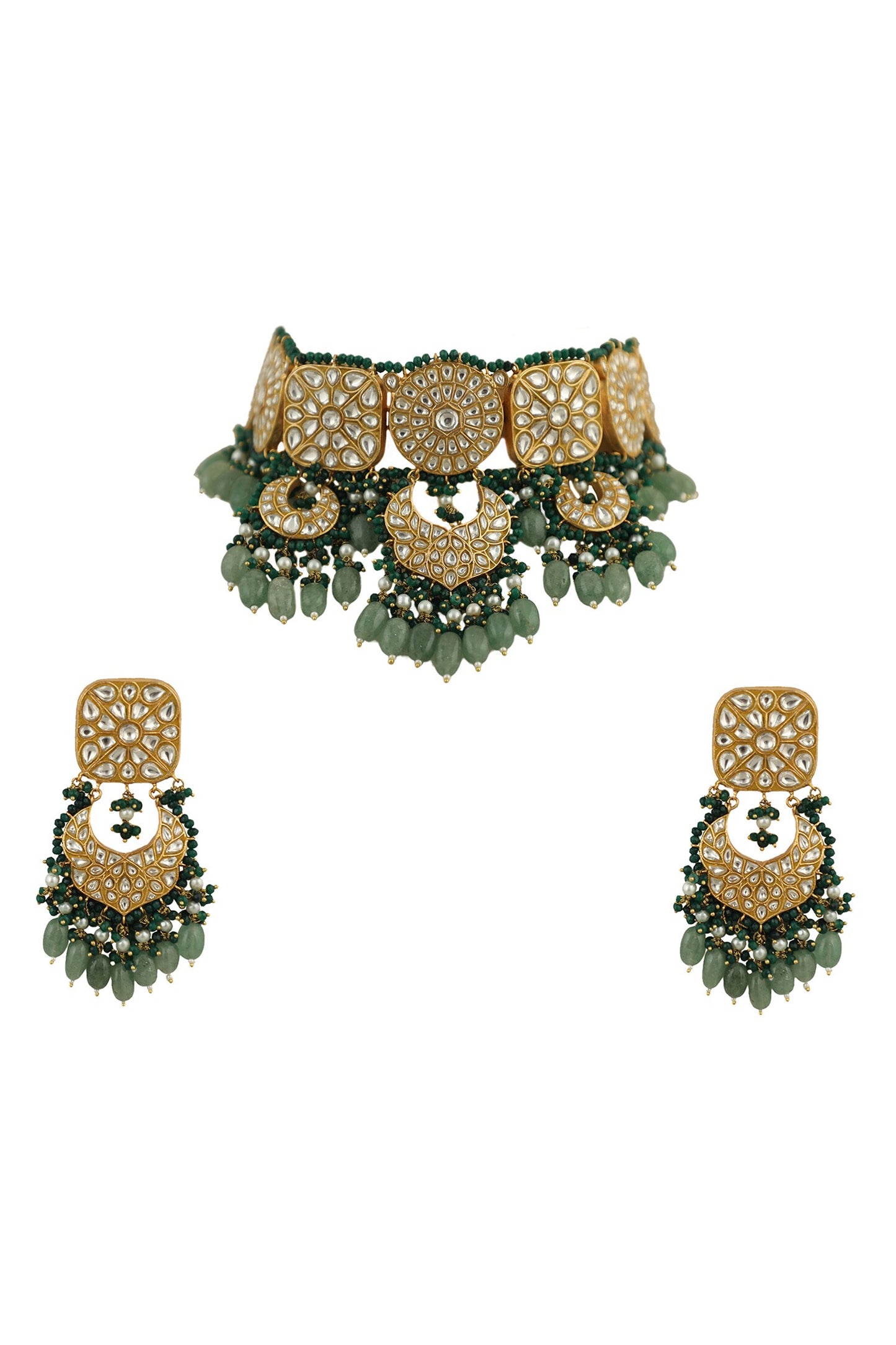 Jadtar Stone Choker Set 