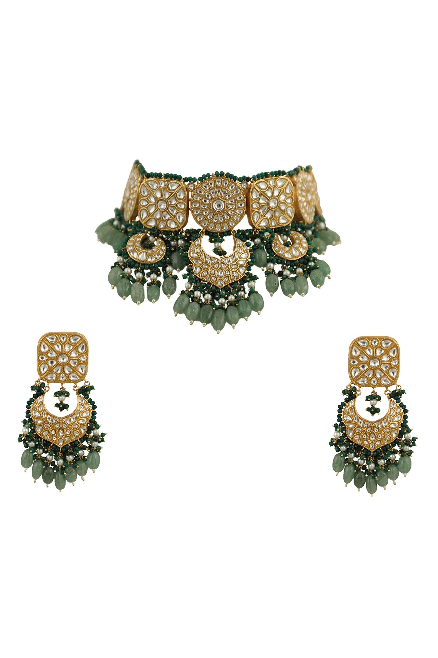 Jadtar Stone Choker Set 