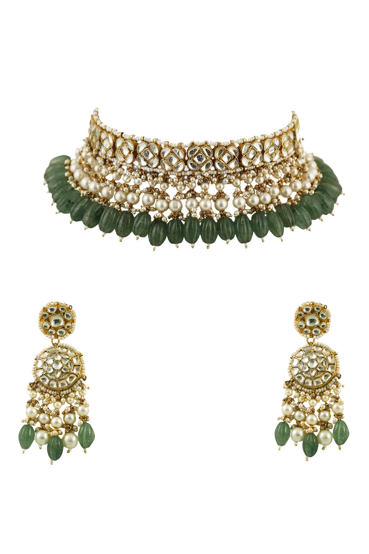 Jadtar Stone Choker Set 