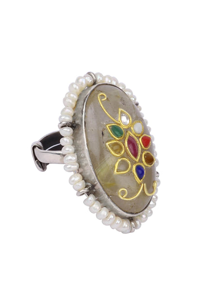 Amara Stone Studded Ring 