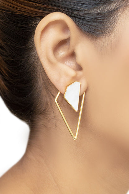 Geometric Stone Studs 