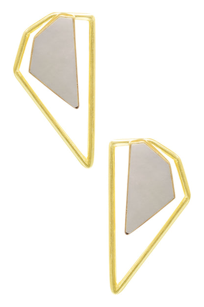Geometric Stone Studs 