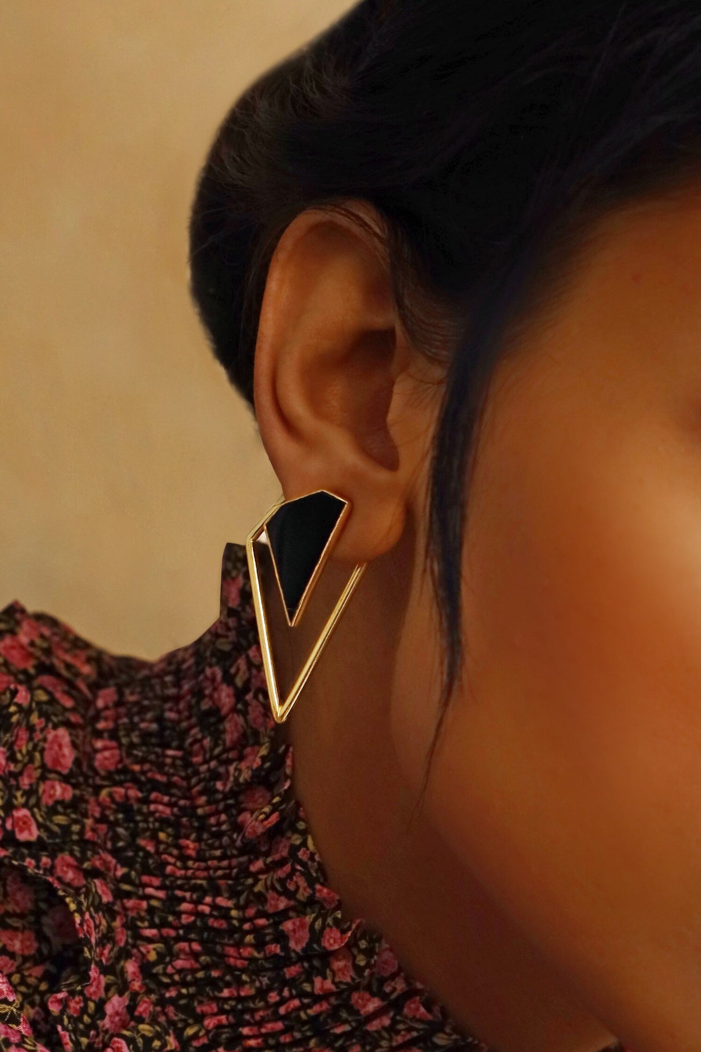 Geometric Stone Earrings 