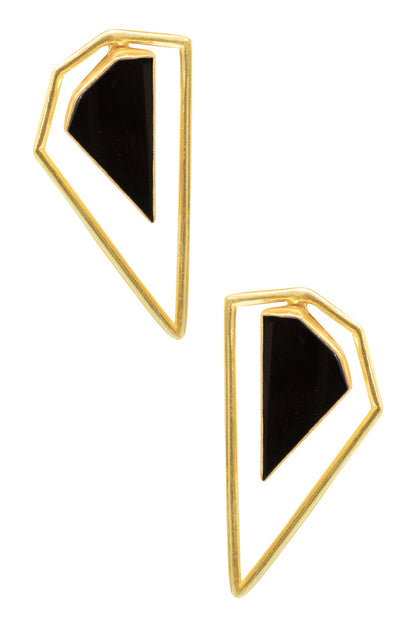 Geometric Stone Earrings 