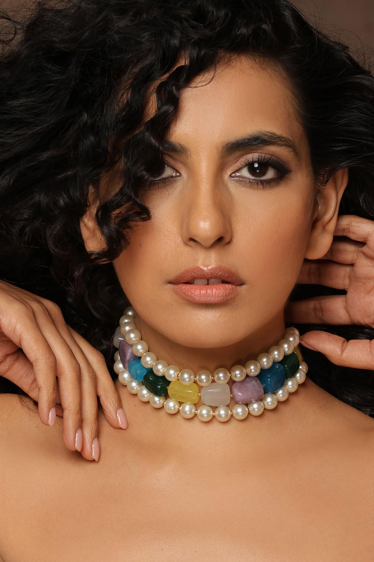 Stone Embellished Choker 