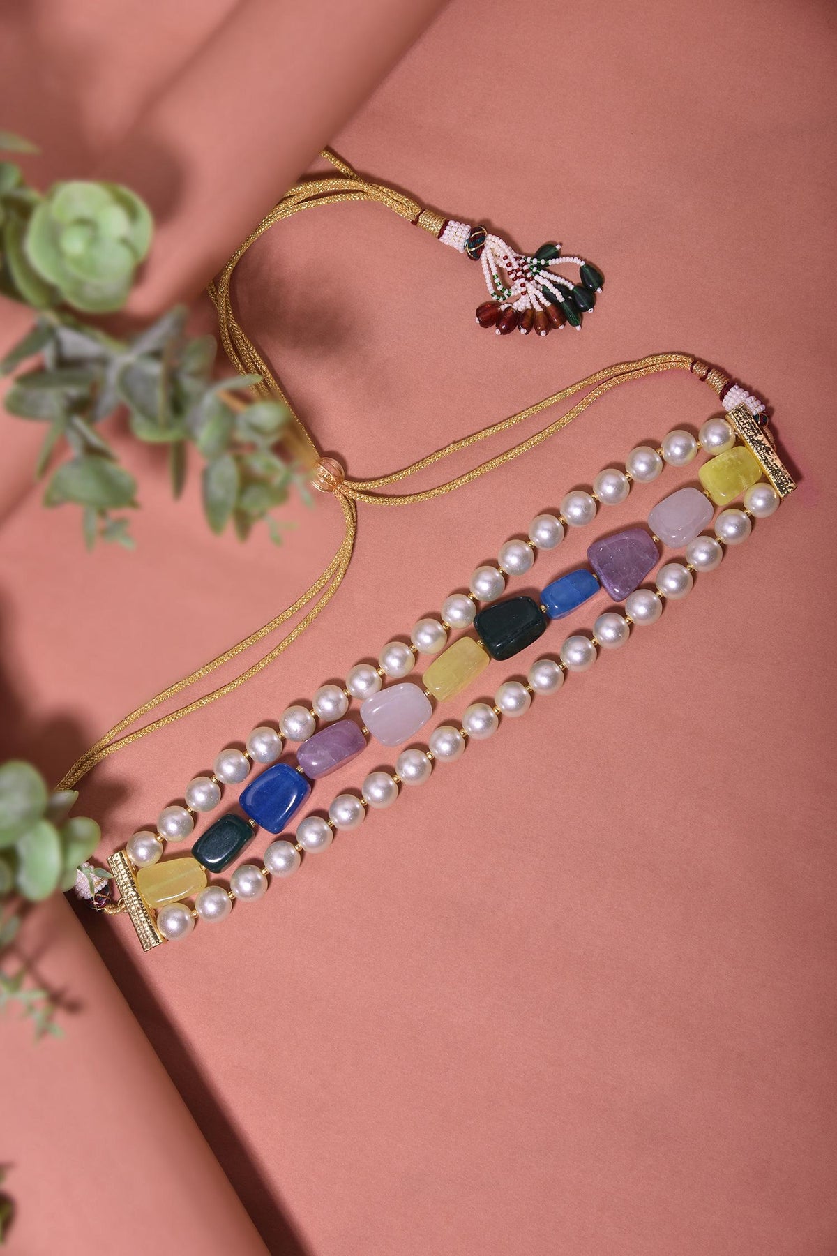 Stone Embellished Choker 
