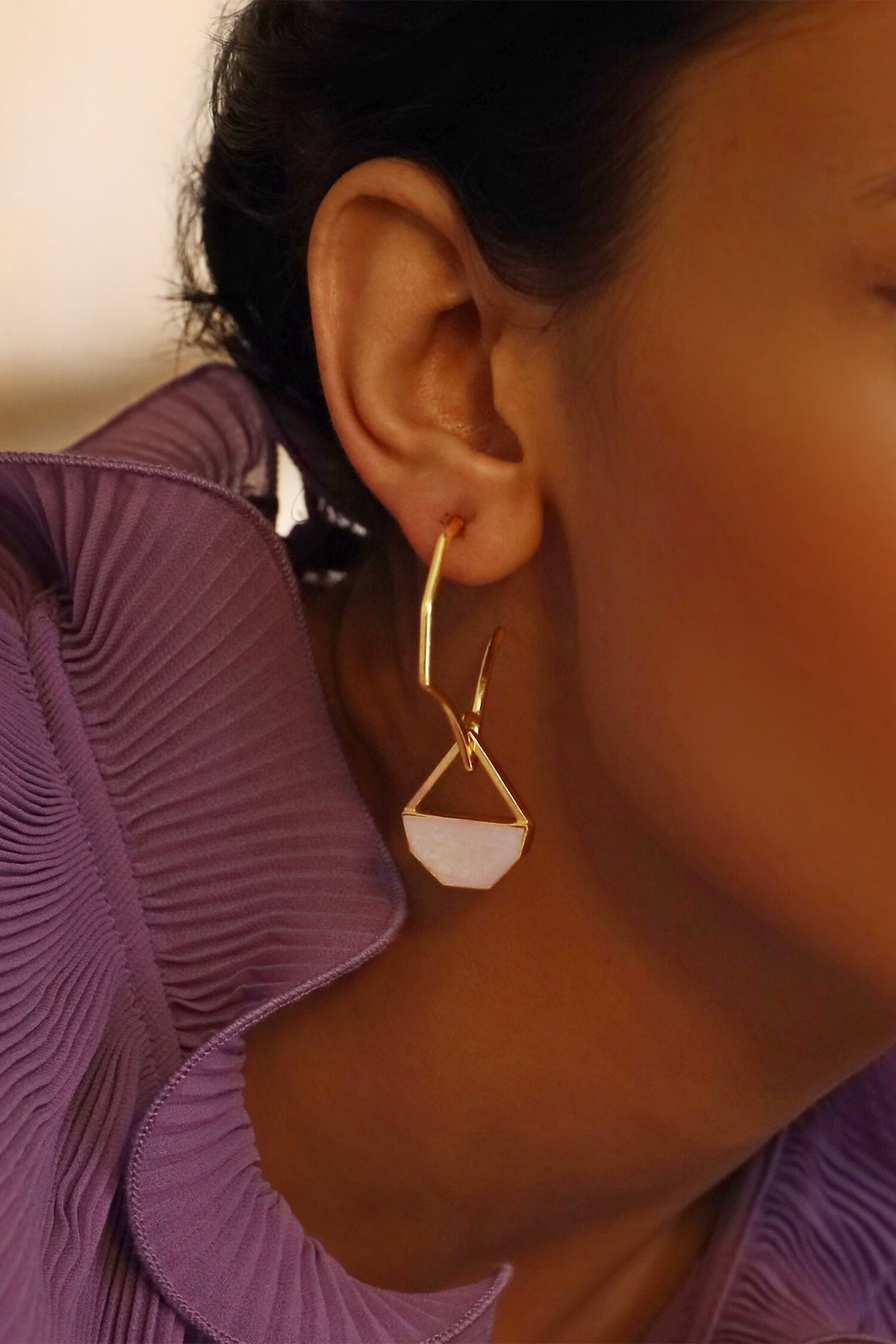 Geometric Stone Danglers 