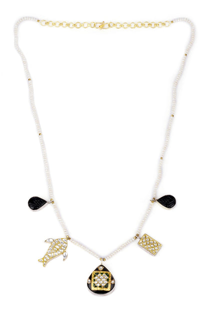 Nasrin Embellished Pendant Necklace 