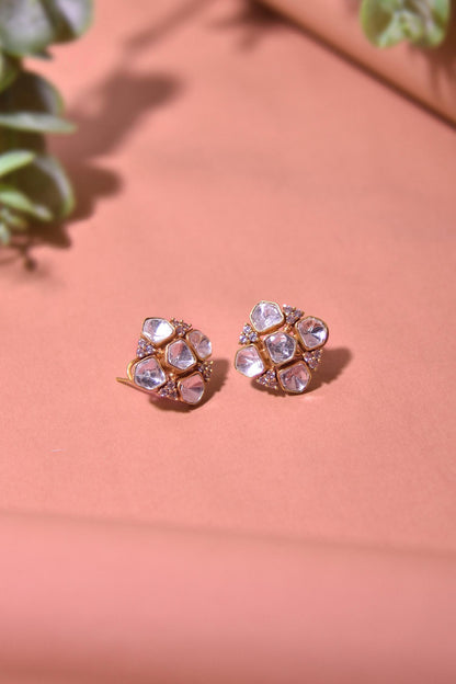 Polki Embellished Stud Earrings 