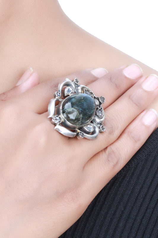 Handcrafted Stone Ring 