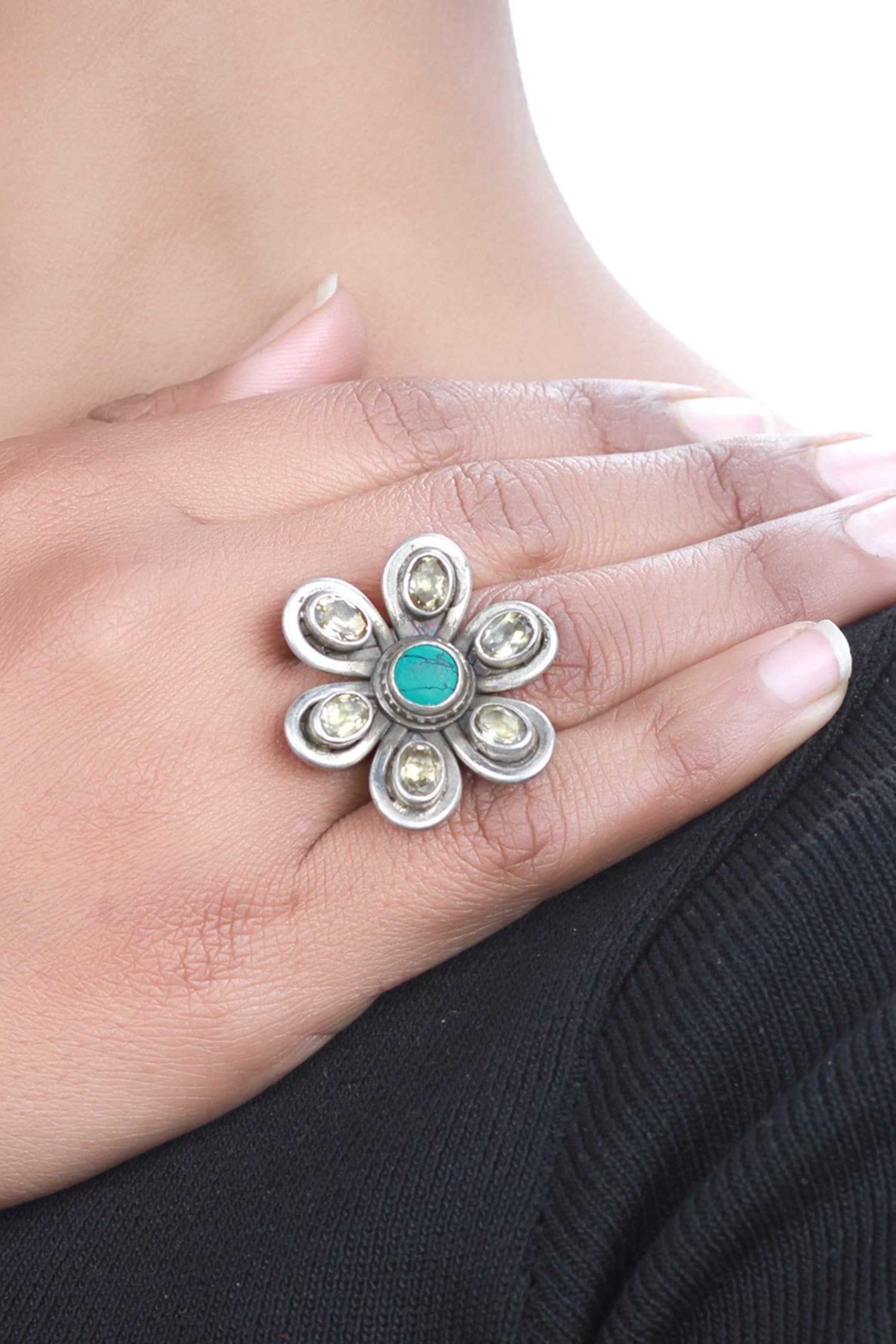 Handcrafted Floral Ring 