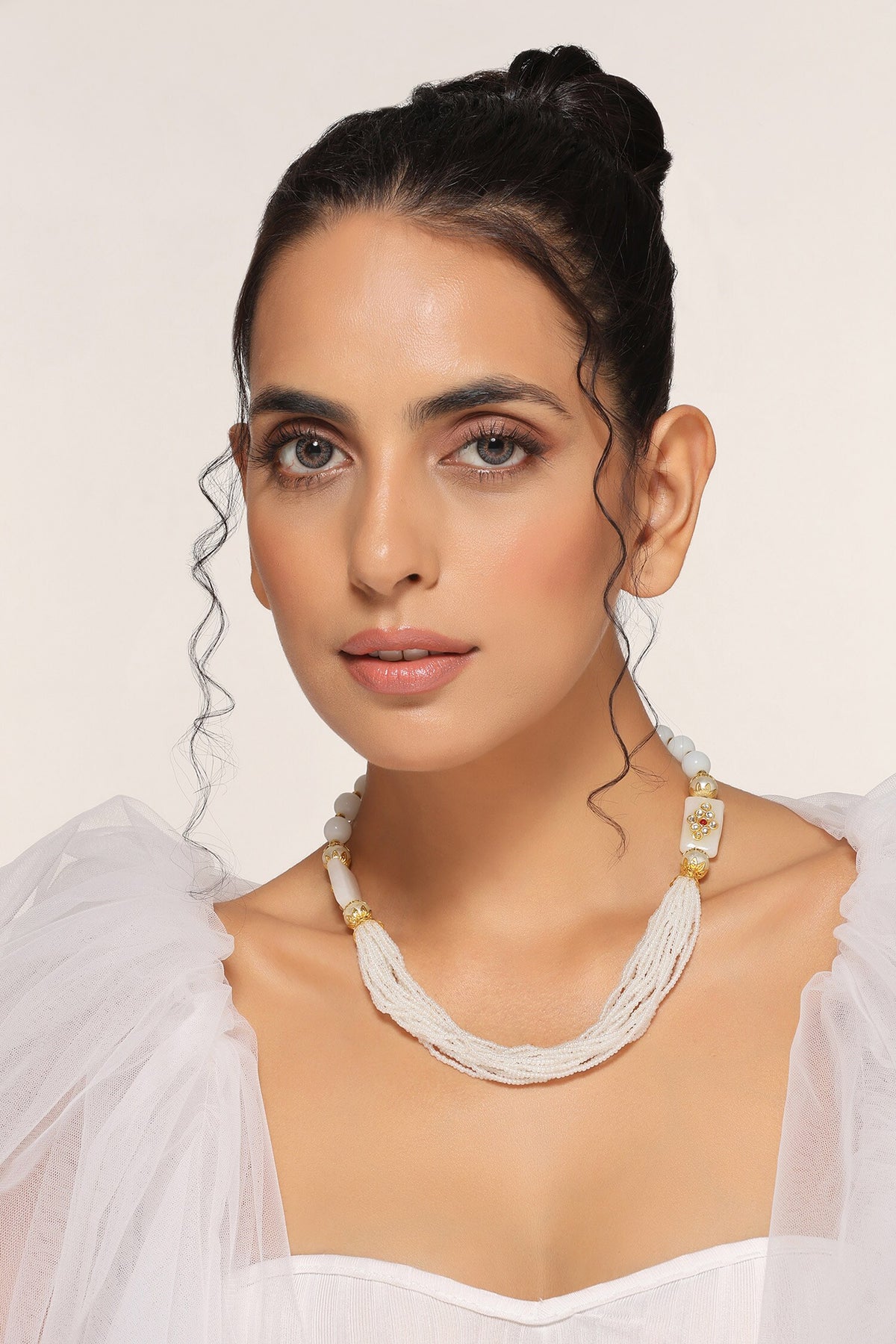 Multi Layered Pearl Necklace 