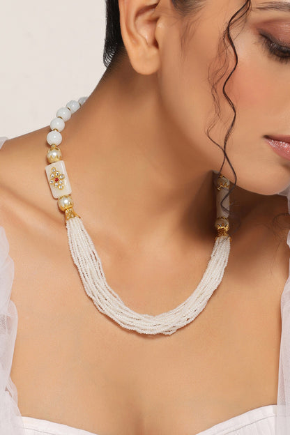 Multi Layered Pearl Necklace 