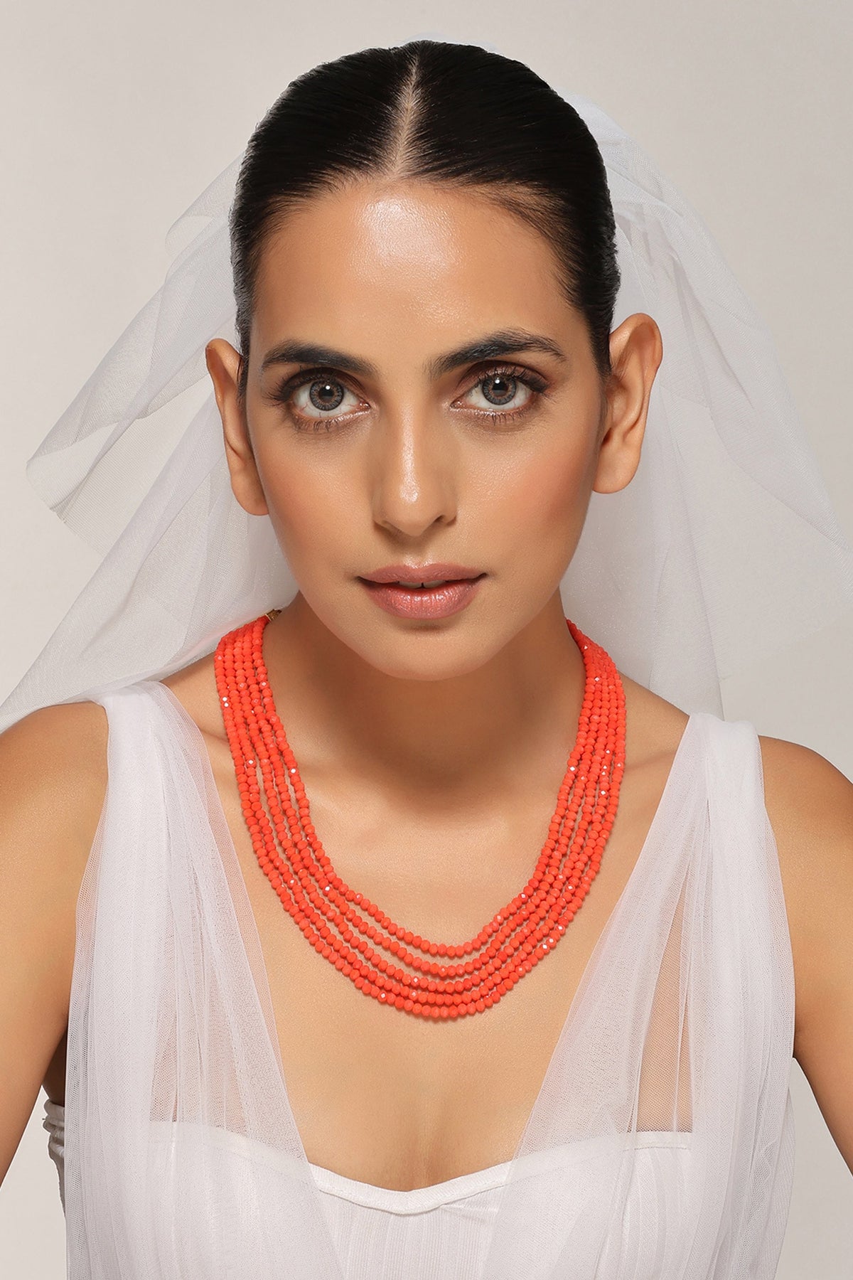 Beaded Five Layered Necklace 