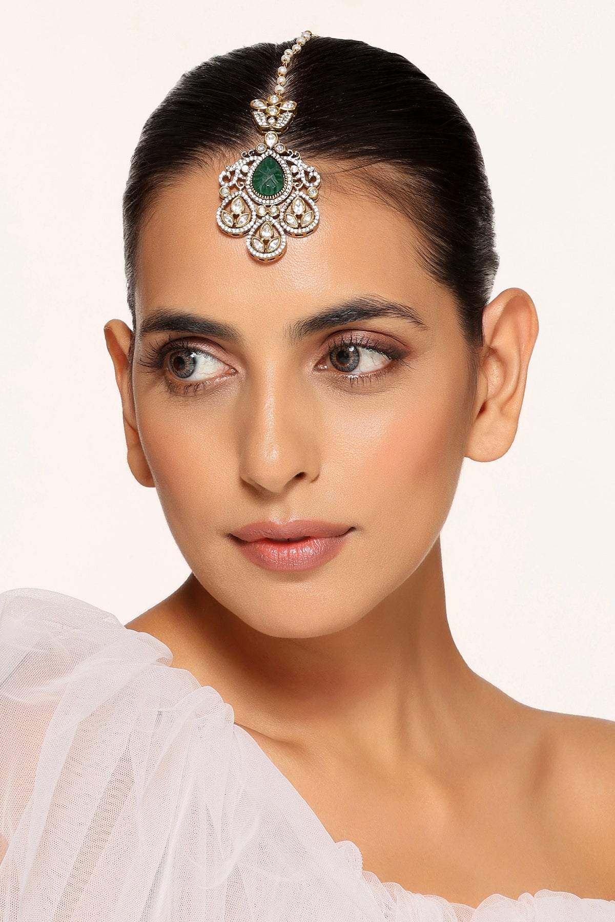 Polki Embellished Maangtikka 