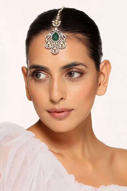 Polki Embellished Maangtikka 
