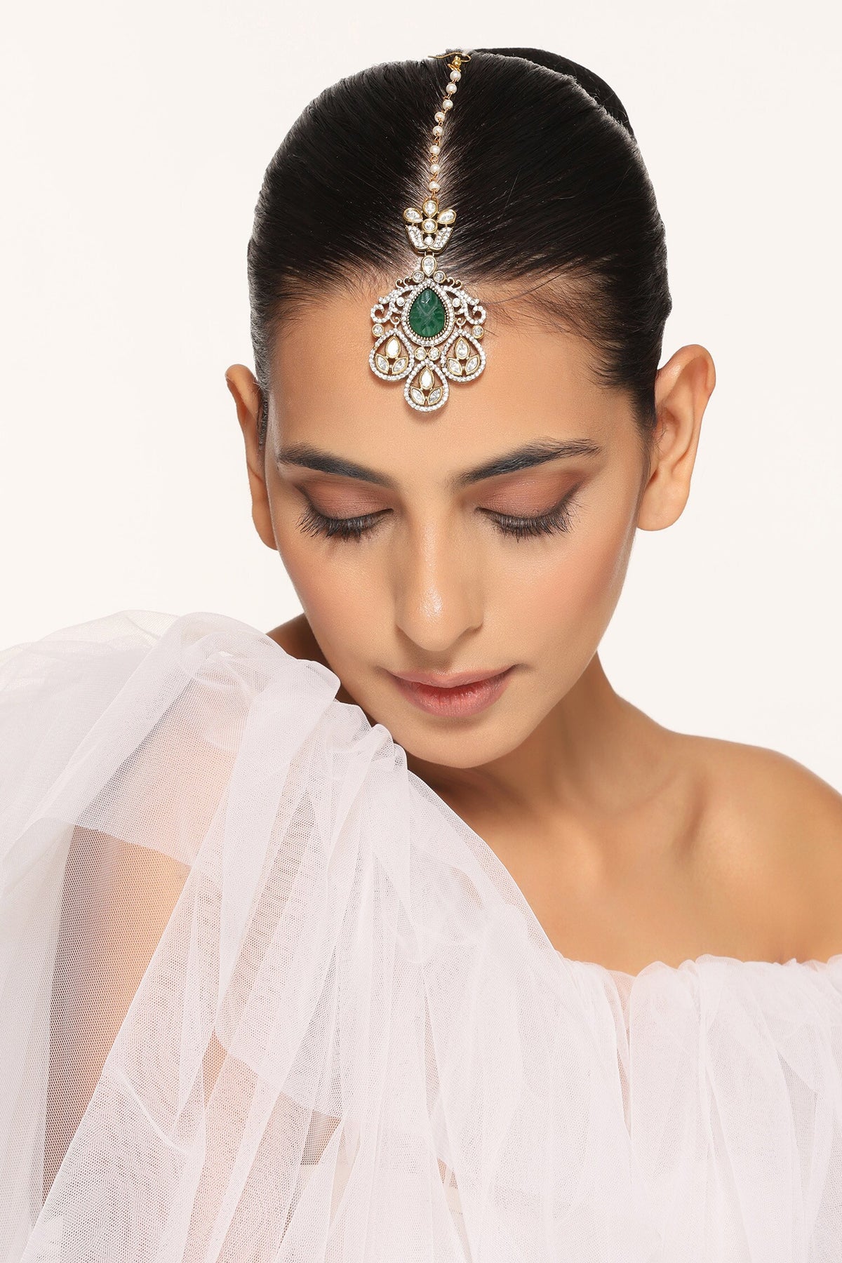Polki Embellished Maangtikka 