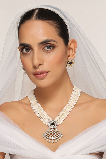 Polki Embellished Necklace Set 