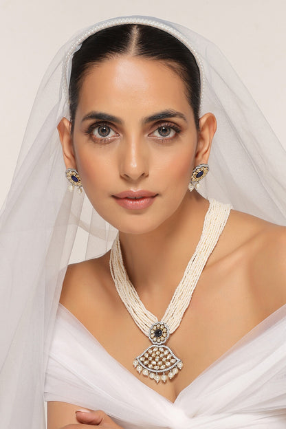 Polki Embellished Necklace Set 