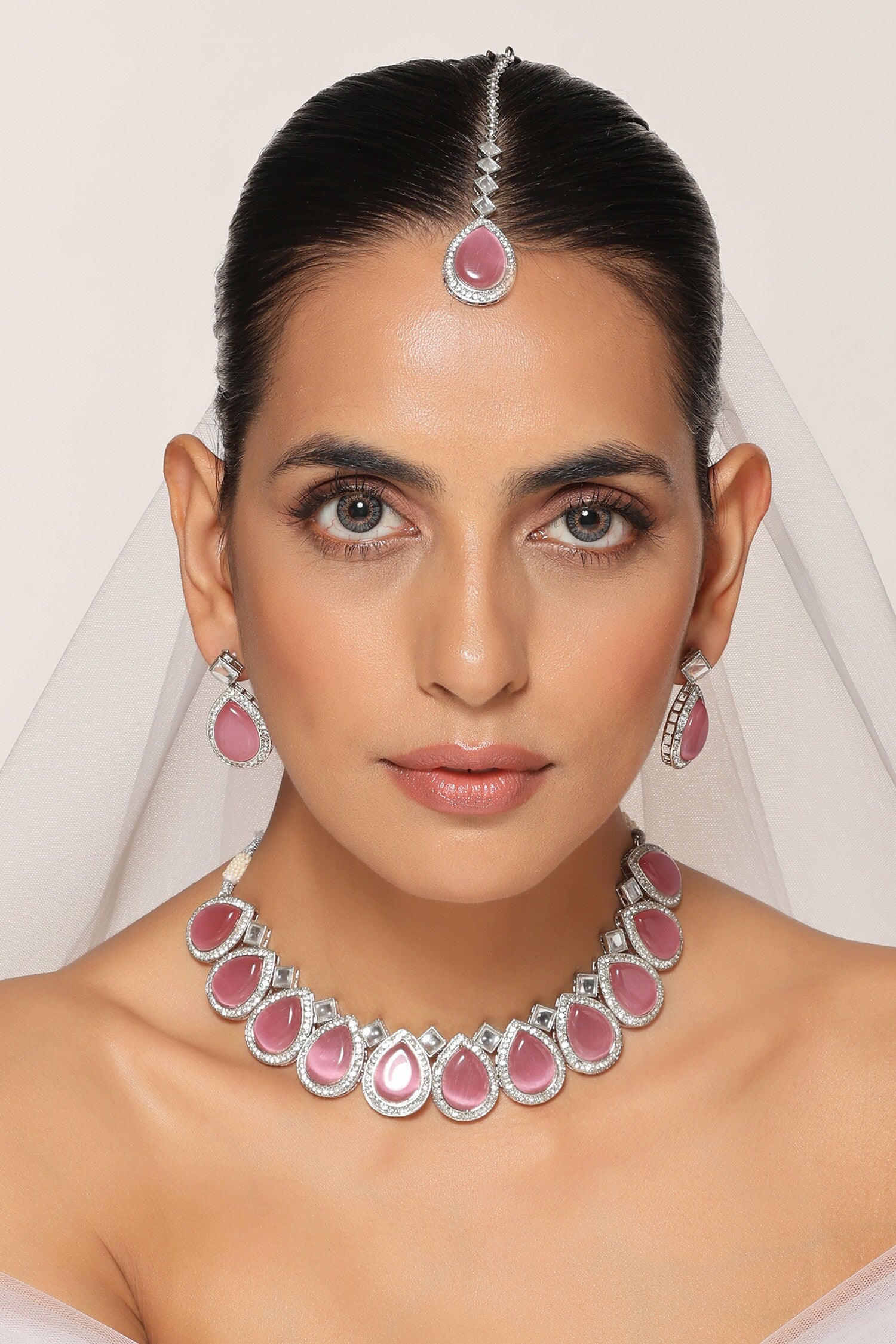Zirconia Embellished Jewellery Set 