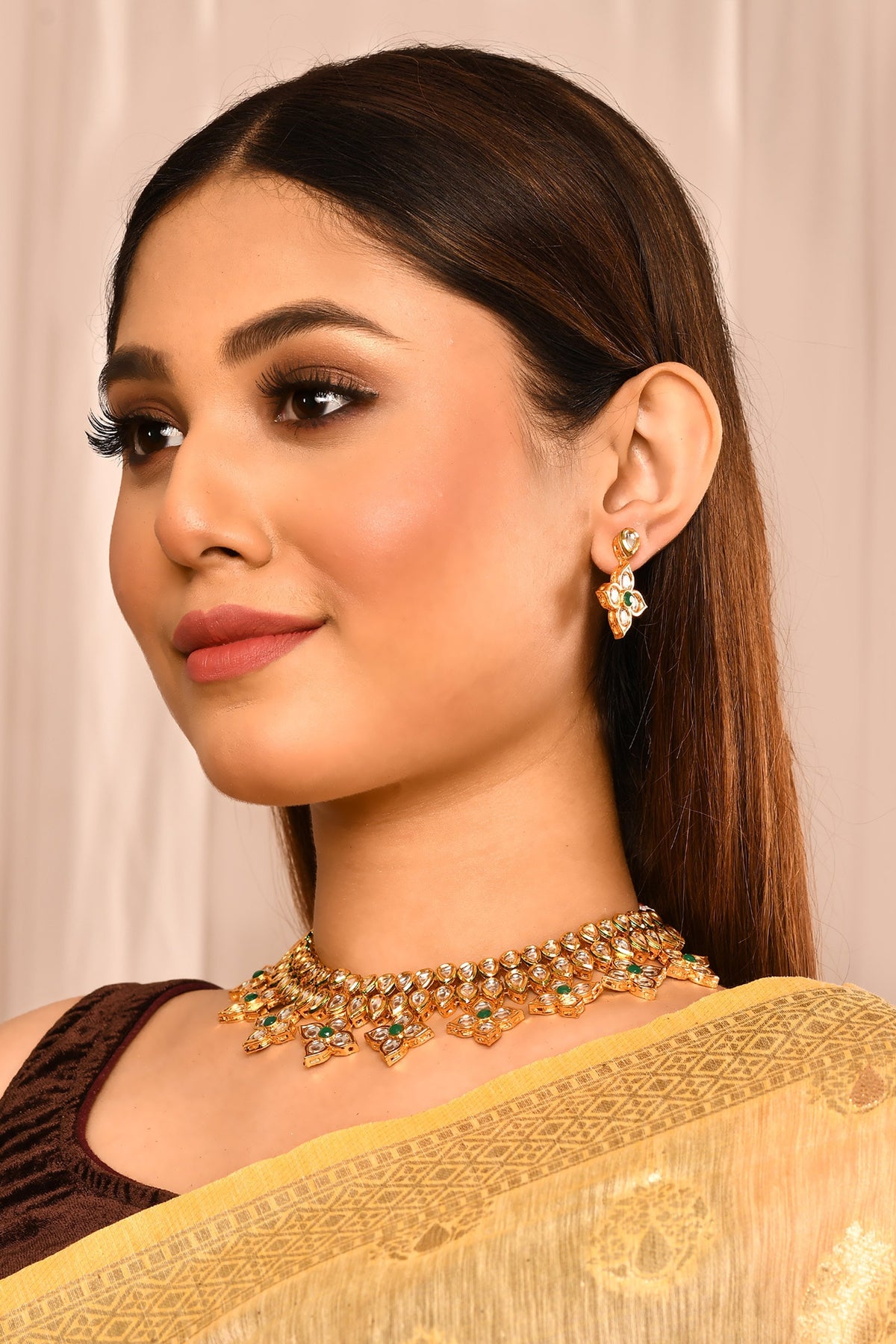 Kundan Embellished Choker Set 
