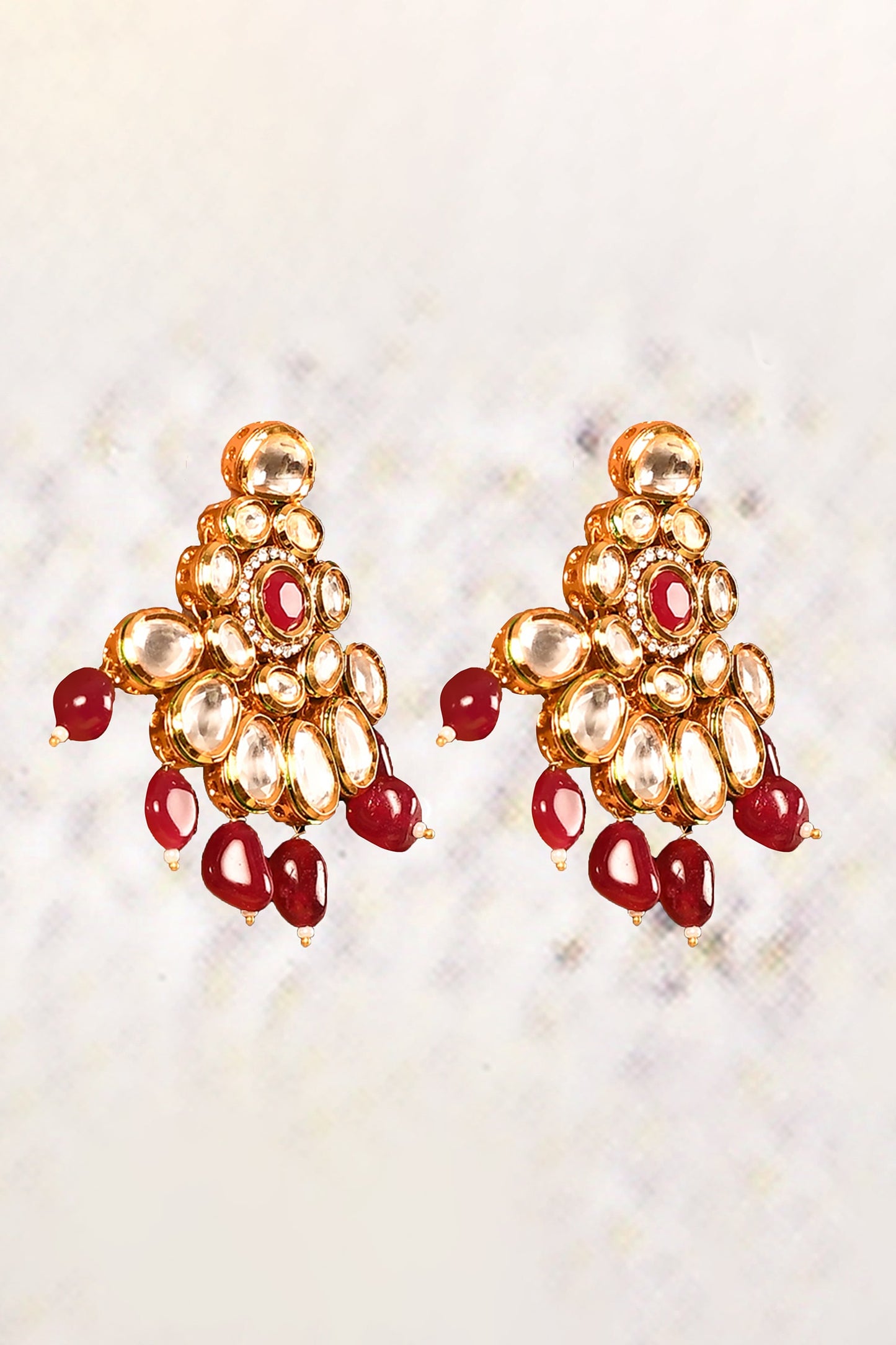 Floral Kundan Necklace Set 