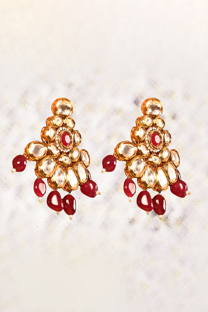 Floral Kundan Necklace Set 
