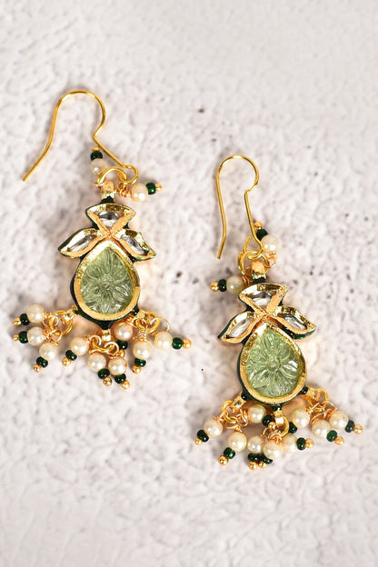 Pearl Drop Dangler Earrings 
