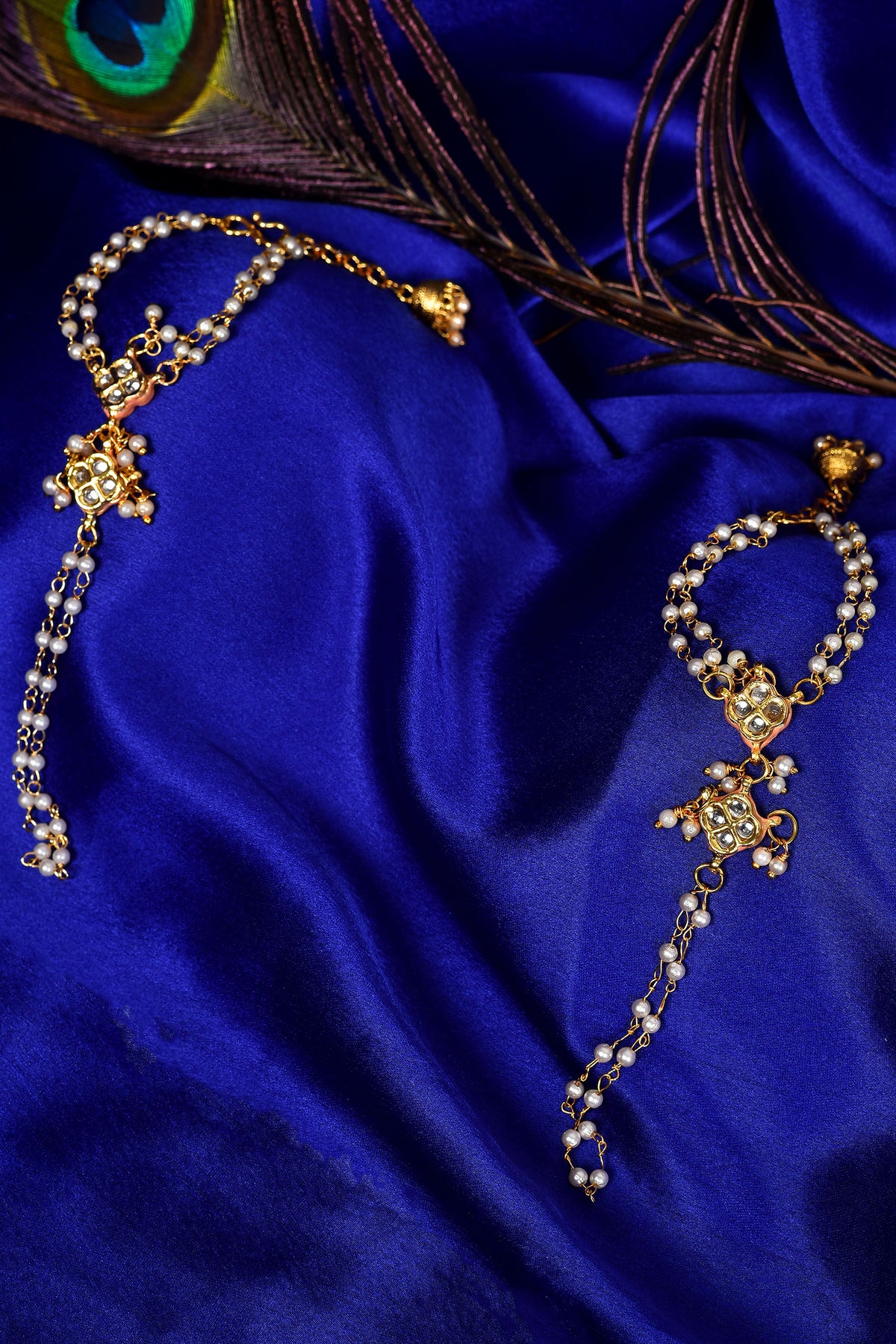 Kundan Embellished Haathphool Set of 2 