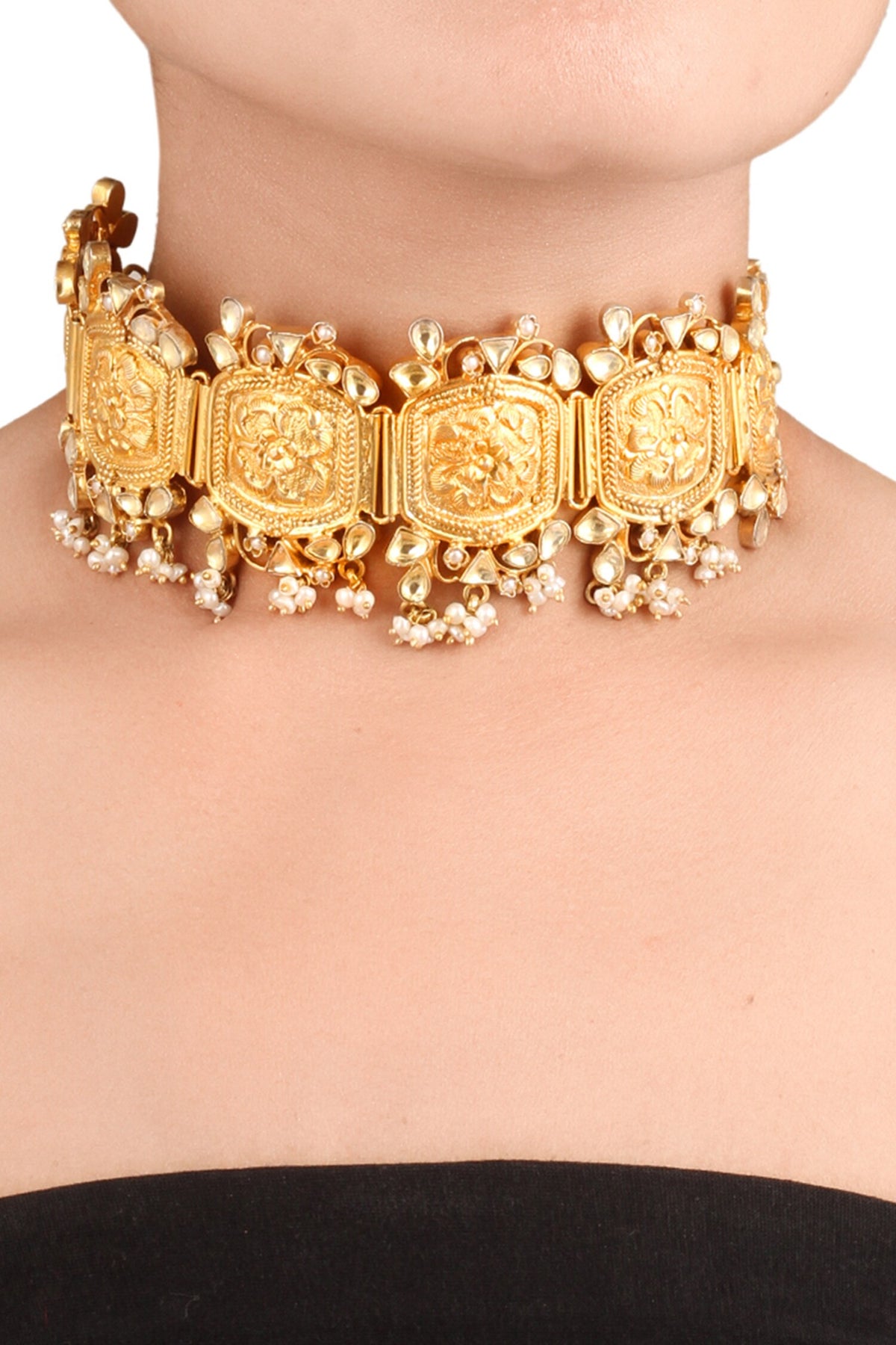 Handcrafted Carved Choker 