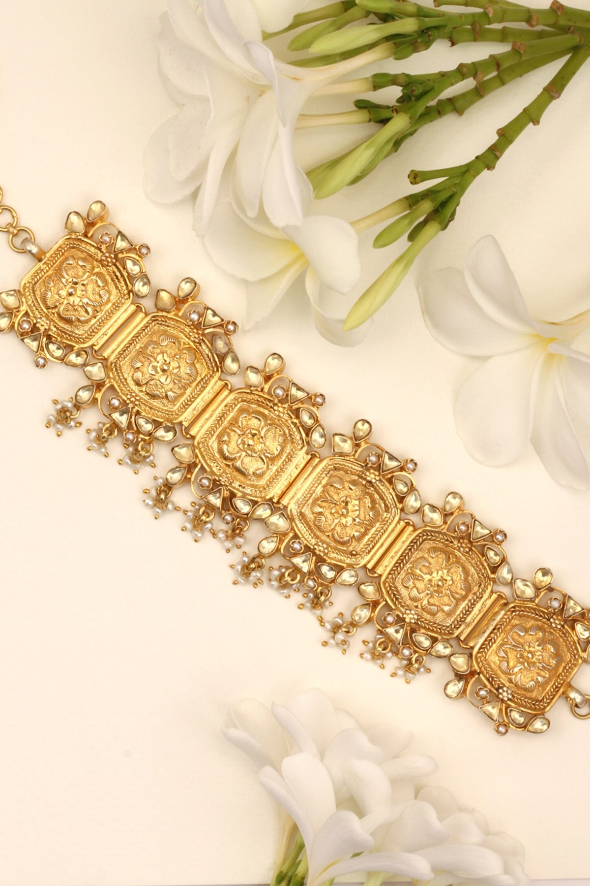 Handcrafted Carved Choker 