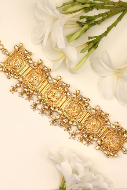 Handcrafted Carved Choker 