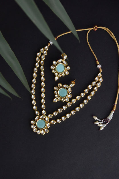 Kundan Work Necklace Set 