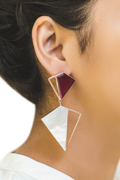 Geometric Stone Danglers 